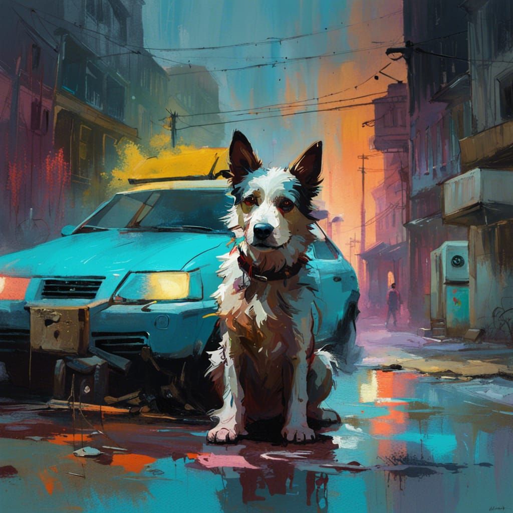 City dog  by @Cute dog