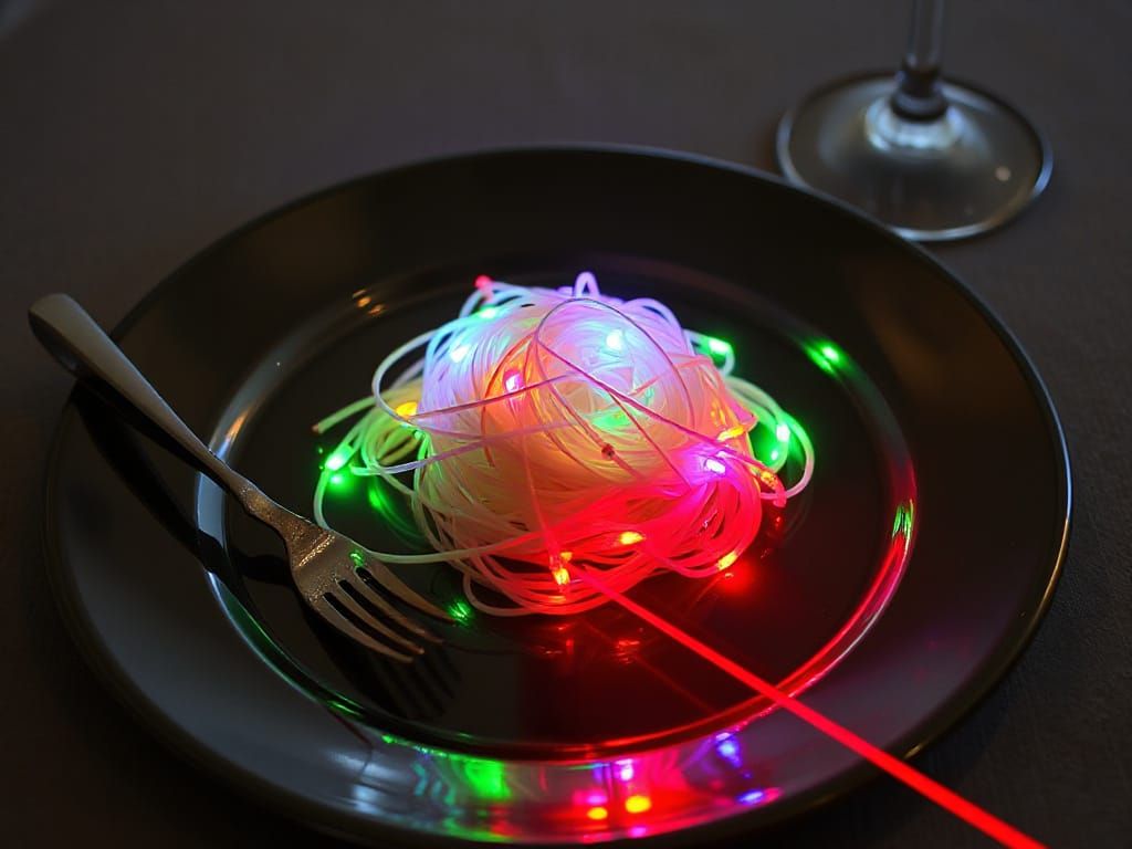 fiber optic spaghetti  by @Fella Spears