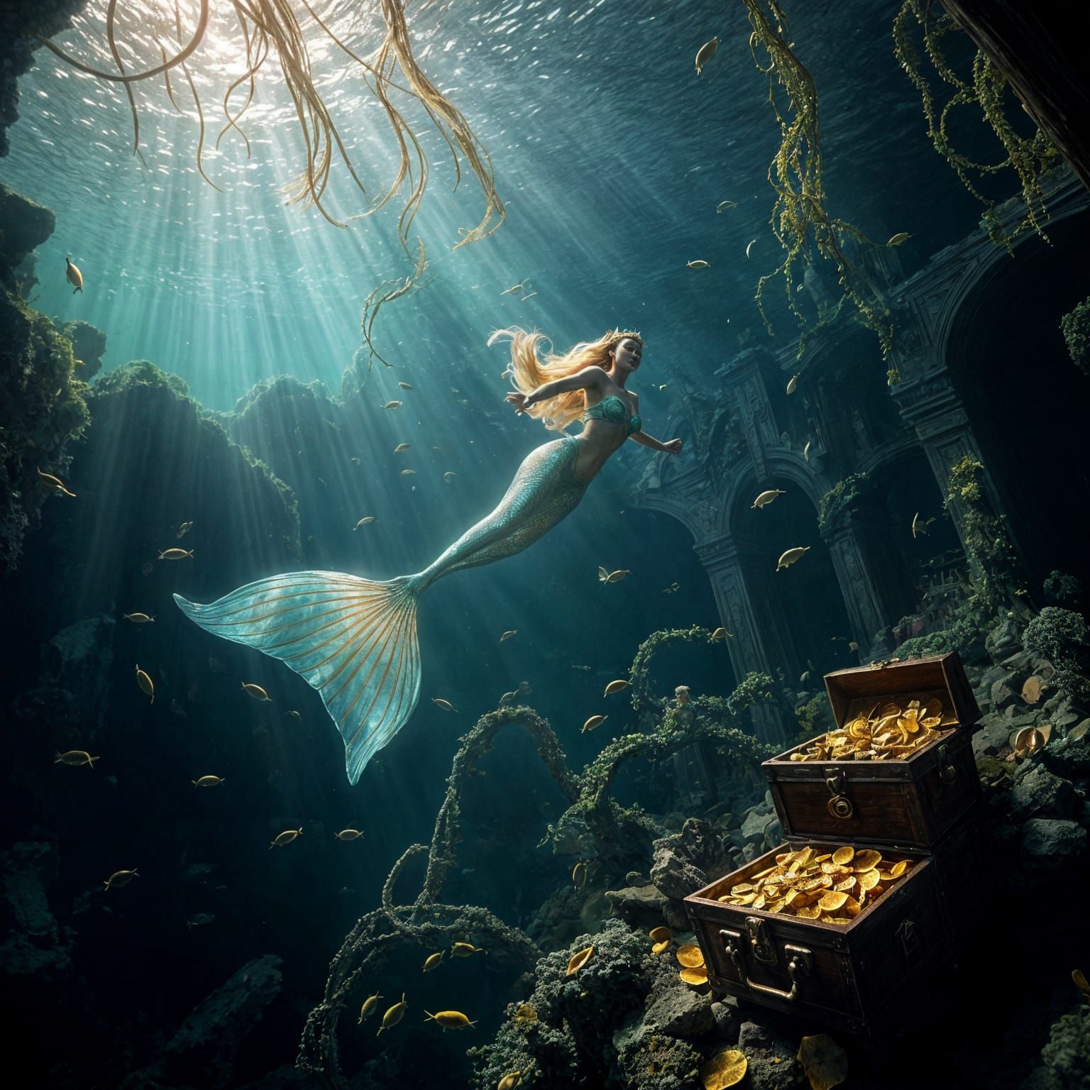 Under the water  by @Nyx