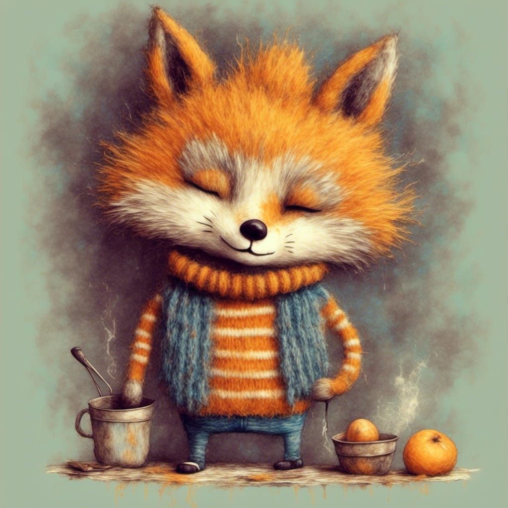 Sleeping while making dinner? 🙀😁