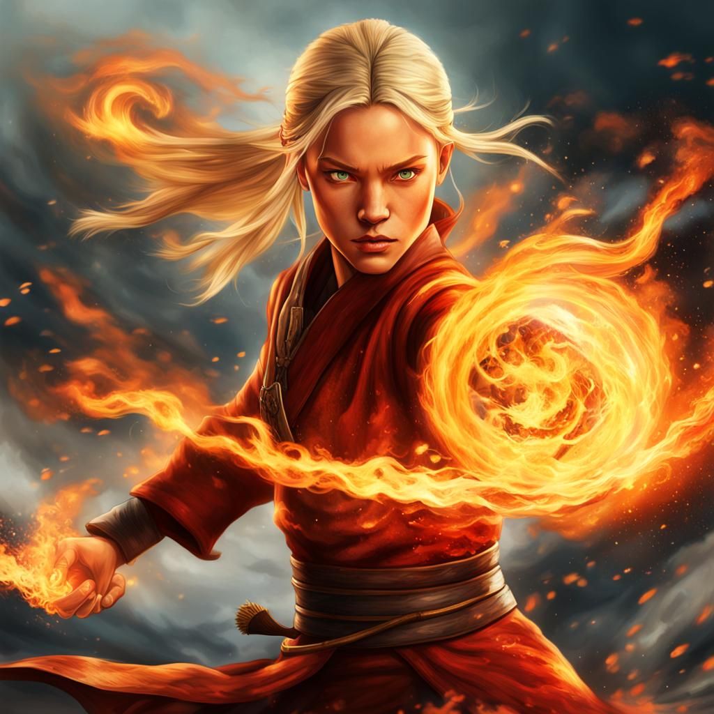 Firebender - AI Generated Artwork - NightCafe Creator