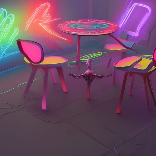 neon AI Generated Artwork NightCafe Creator