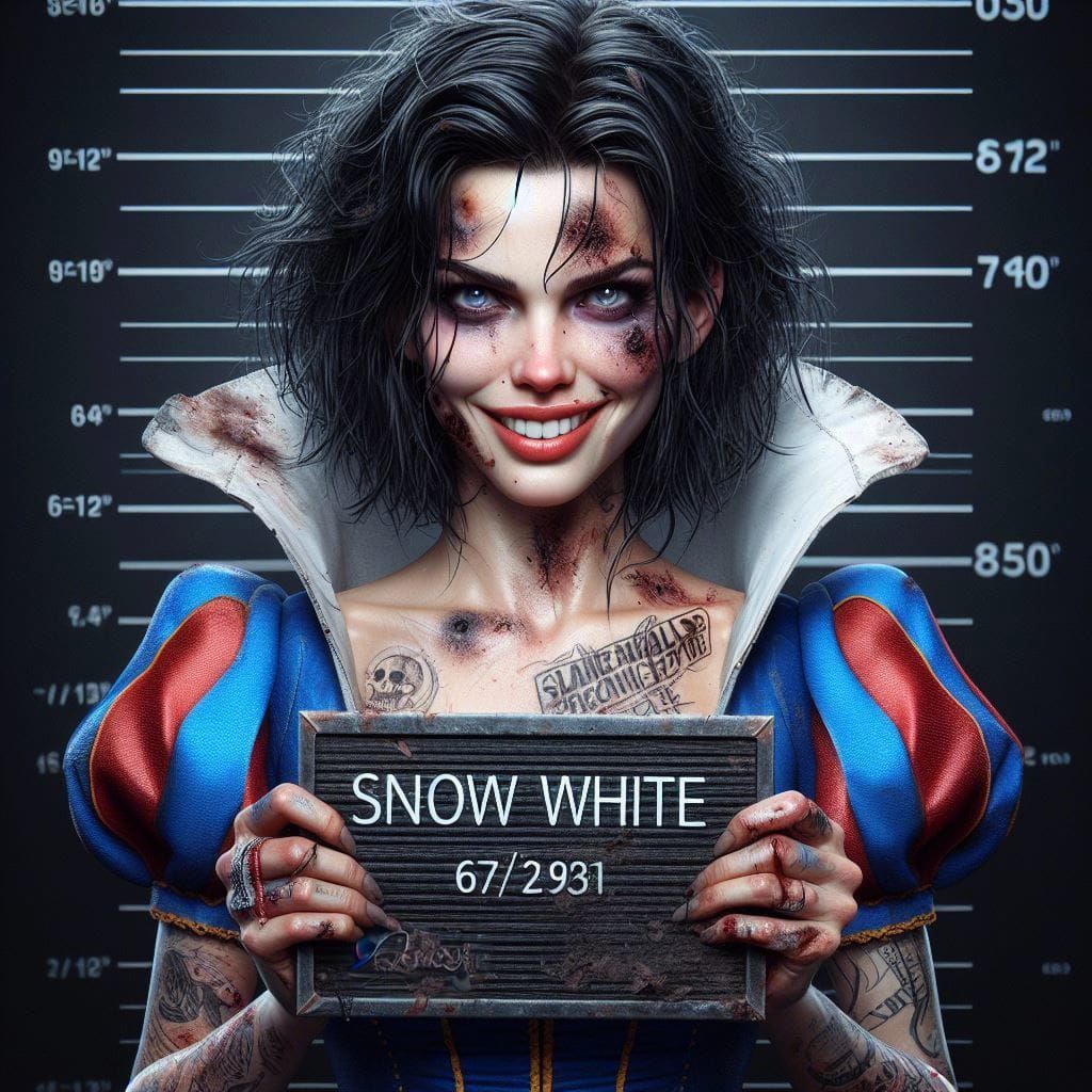 Snow White's Mugshot  by @Rosie
