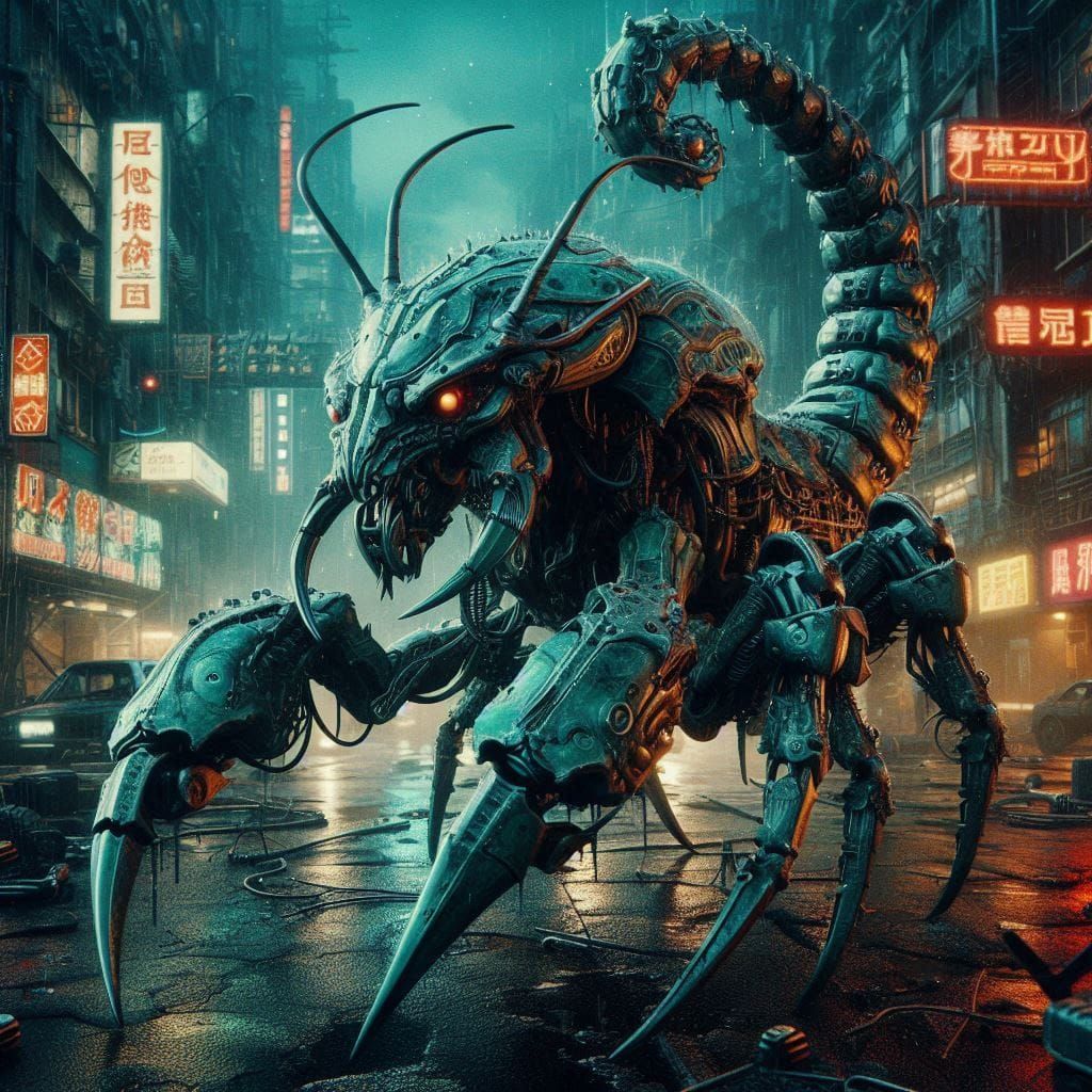 Biomechanical scorpion