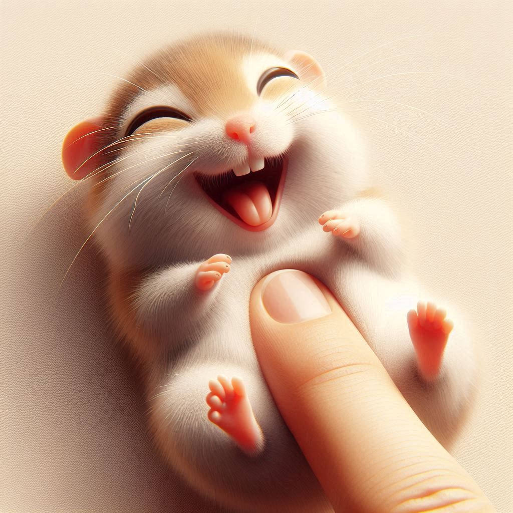 Hamster tickle time