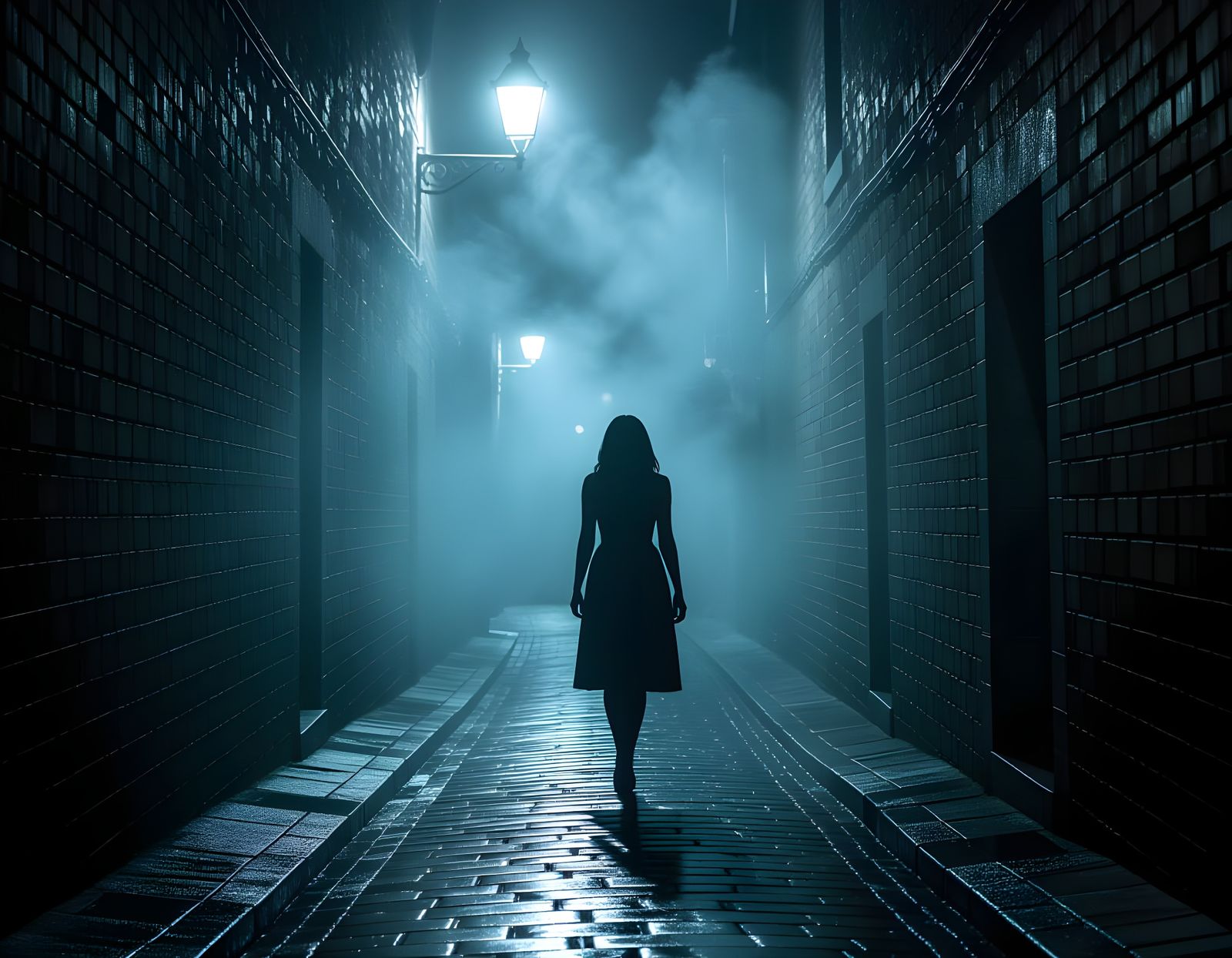 「ブリタニア霧の路地」Britania Misty alley  by @Yuugitsune