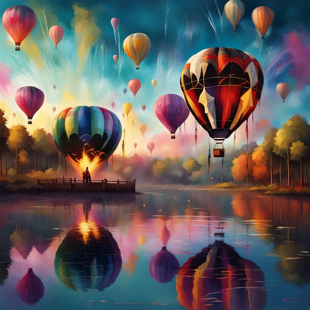 Balloon Festival - AI Generated Artwork - NightCafe Creator