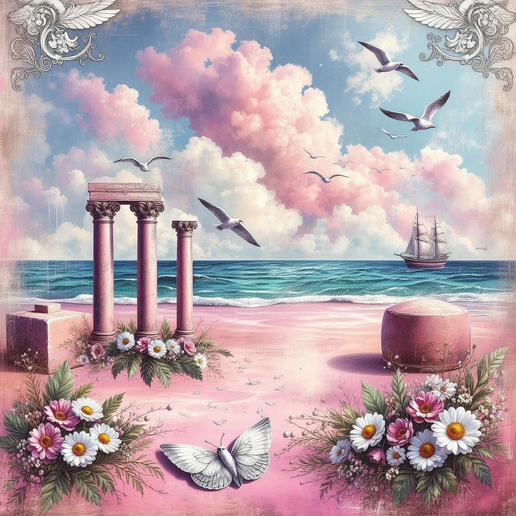 Vivid Fantasy Shore Illustration