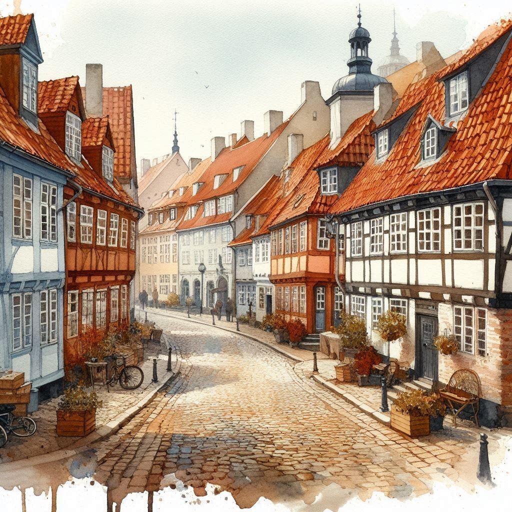 Straße in Dänemark