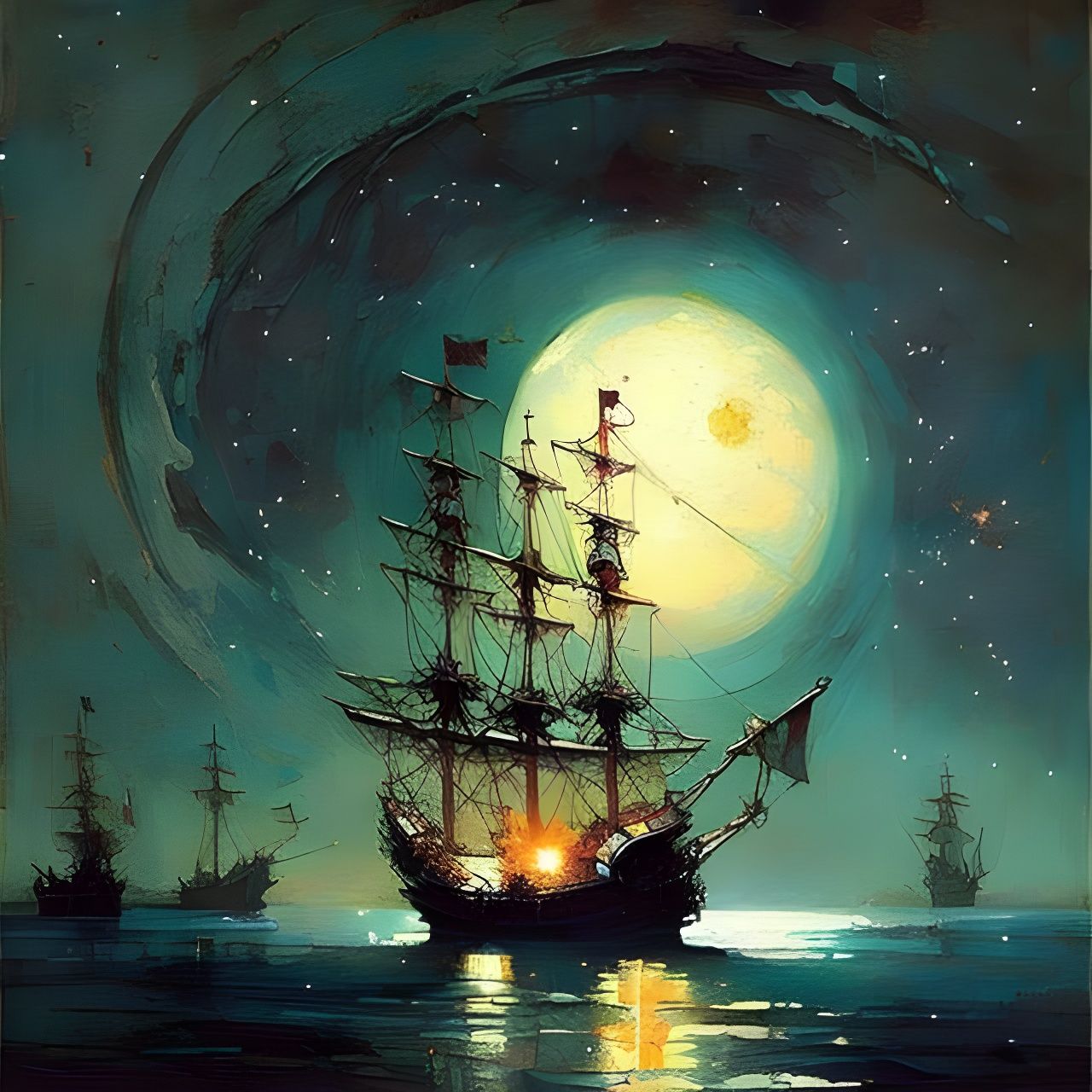 Midnight Fleet  by @Gazelli