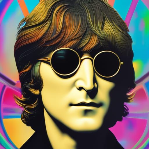 (RIP) John Lennon - AI Generated Artwork - NightCafe Creator