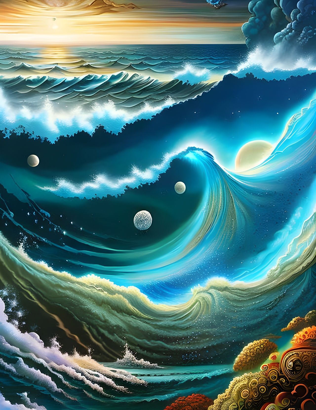 Cosmic Mesmerizing Ocean