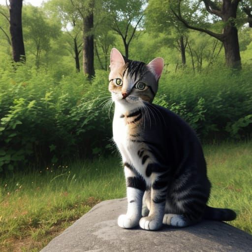 One in a million kitty in nature 