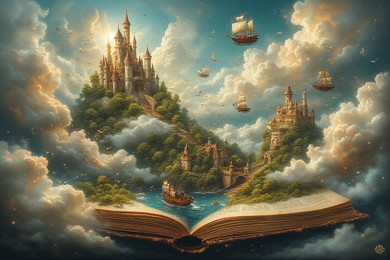 A magical world of books