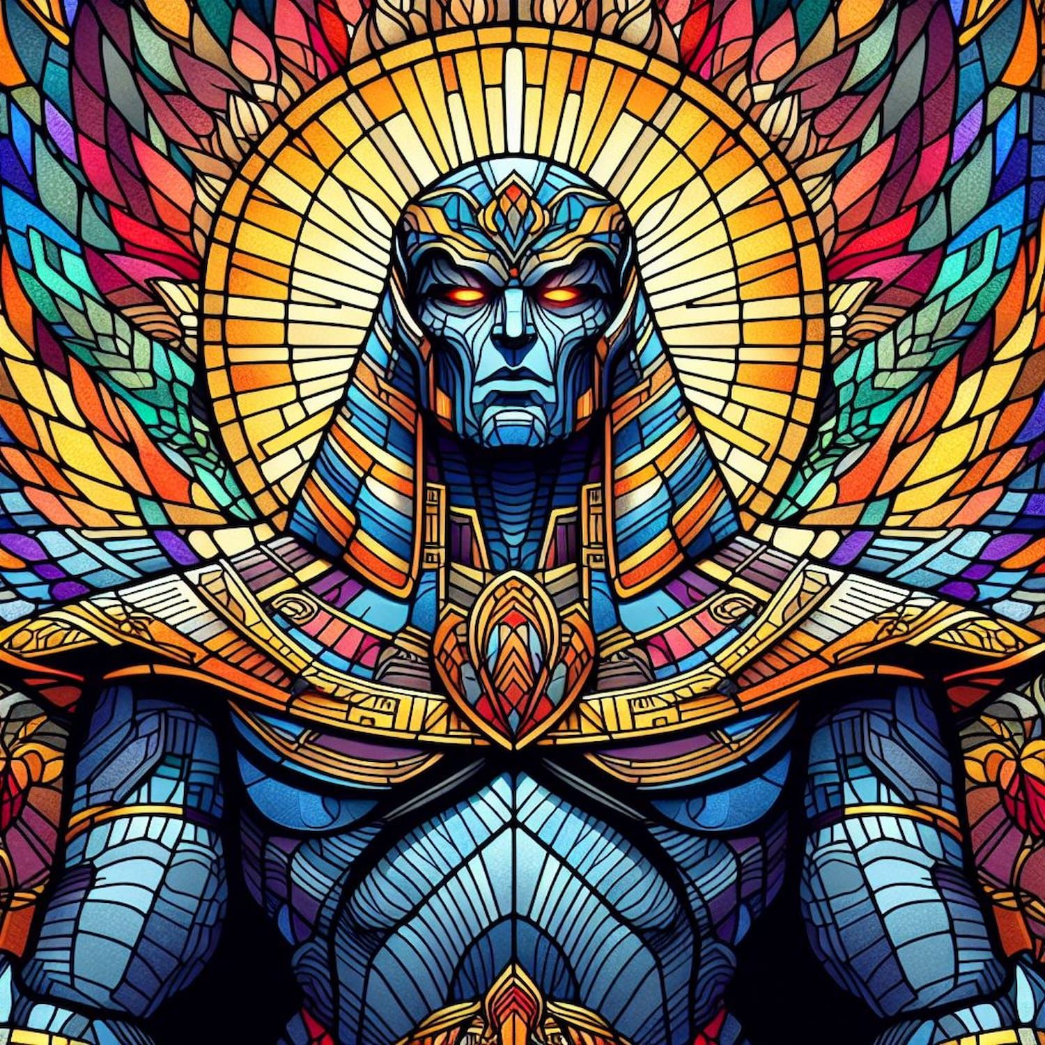 En Sabah Nur (Apocalypse) Stained Glass