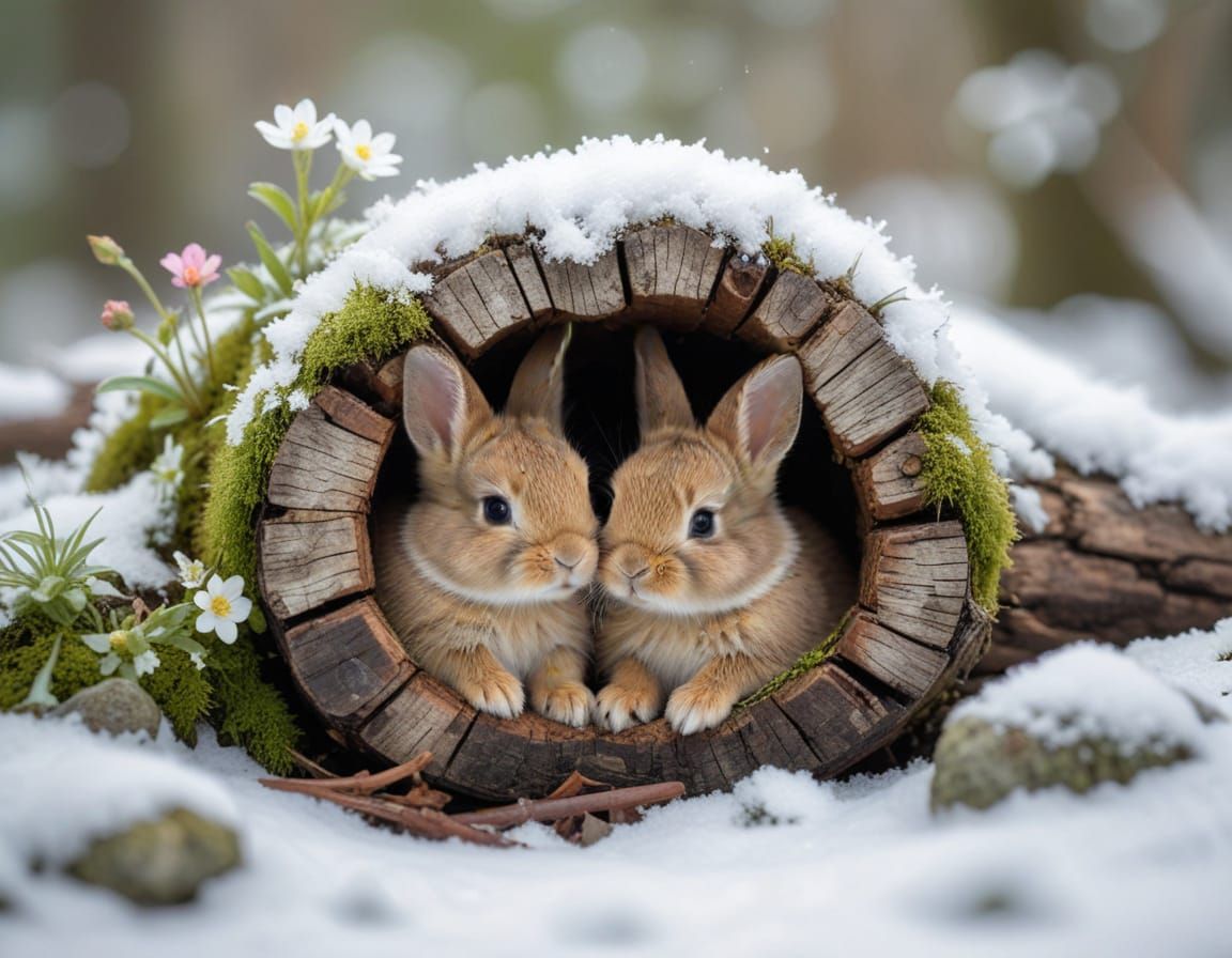 Bunnies  by @Superbear