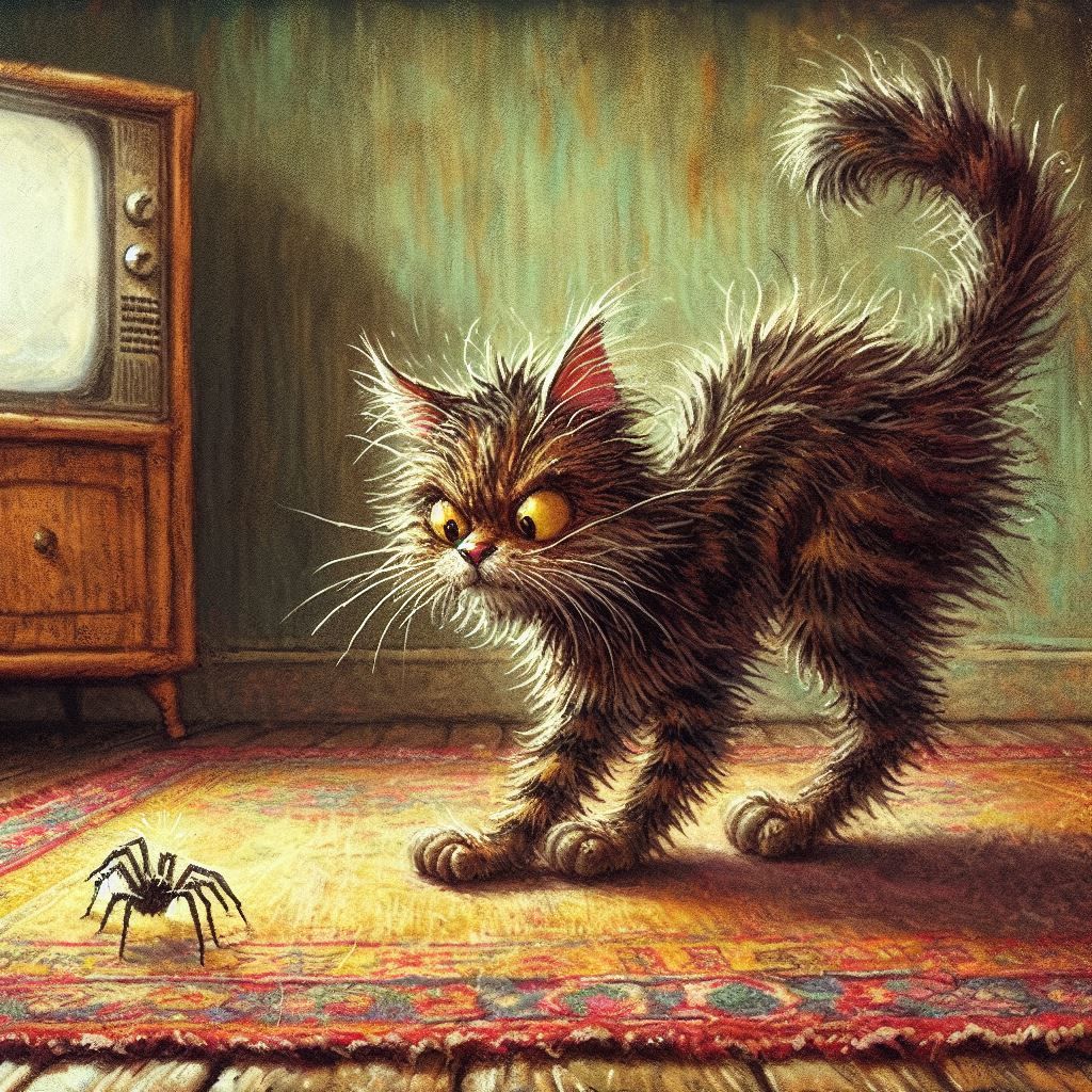 Cat and Spider