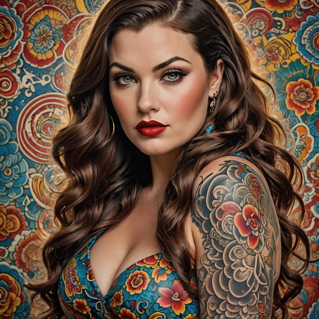 retro pinup style