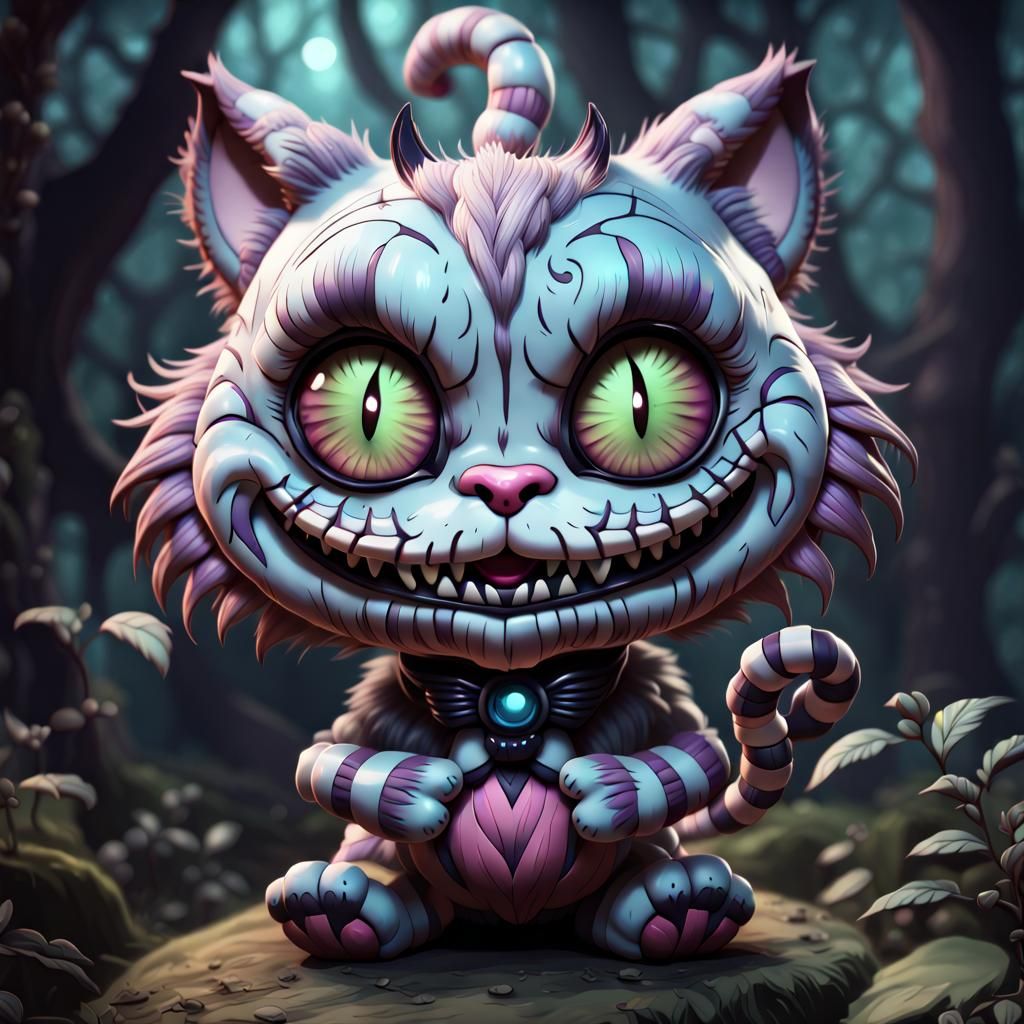 Chibi Cheshire Cat - AI Generated Artwork - NightCafe Creator