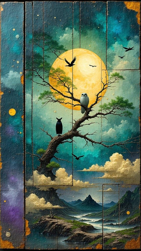 Midnight Watchers  by @kimberly willow sage tree