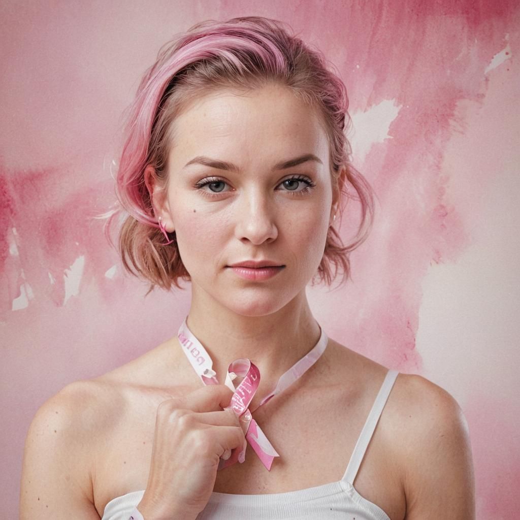 Pink artwork to show support and raise awareness for breast cancer during Breast Cancer Awareness Month ...  by @Shabander