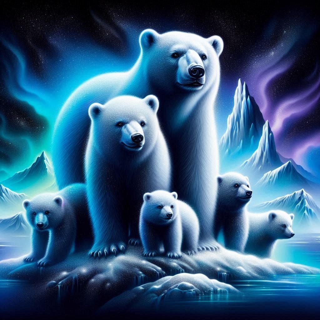 Polar Bear family
