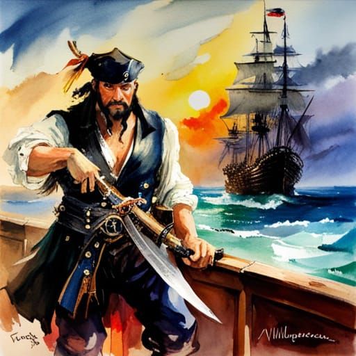 Blackbeard AI Generated Artwork NightCafe Creator