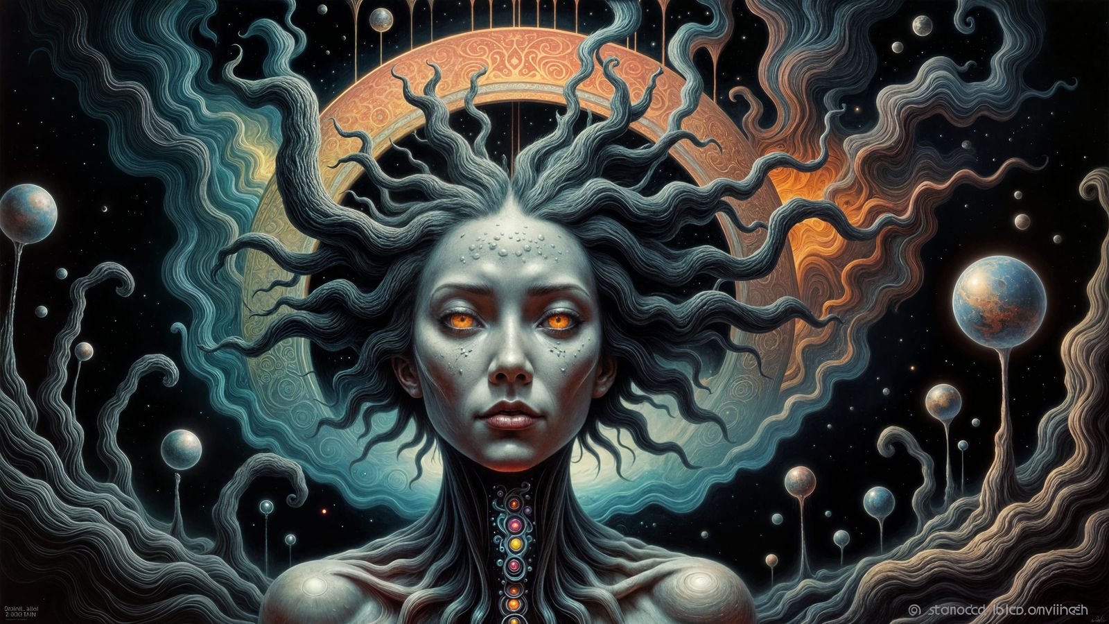 Dissolving Reality Doorway with Eldritch Symbols