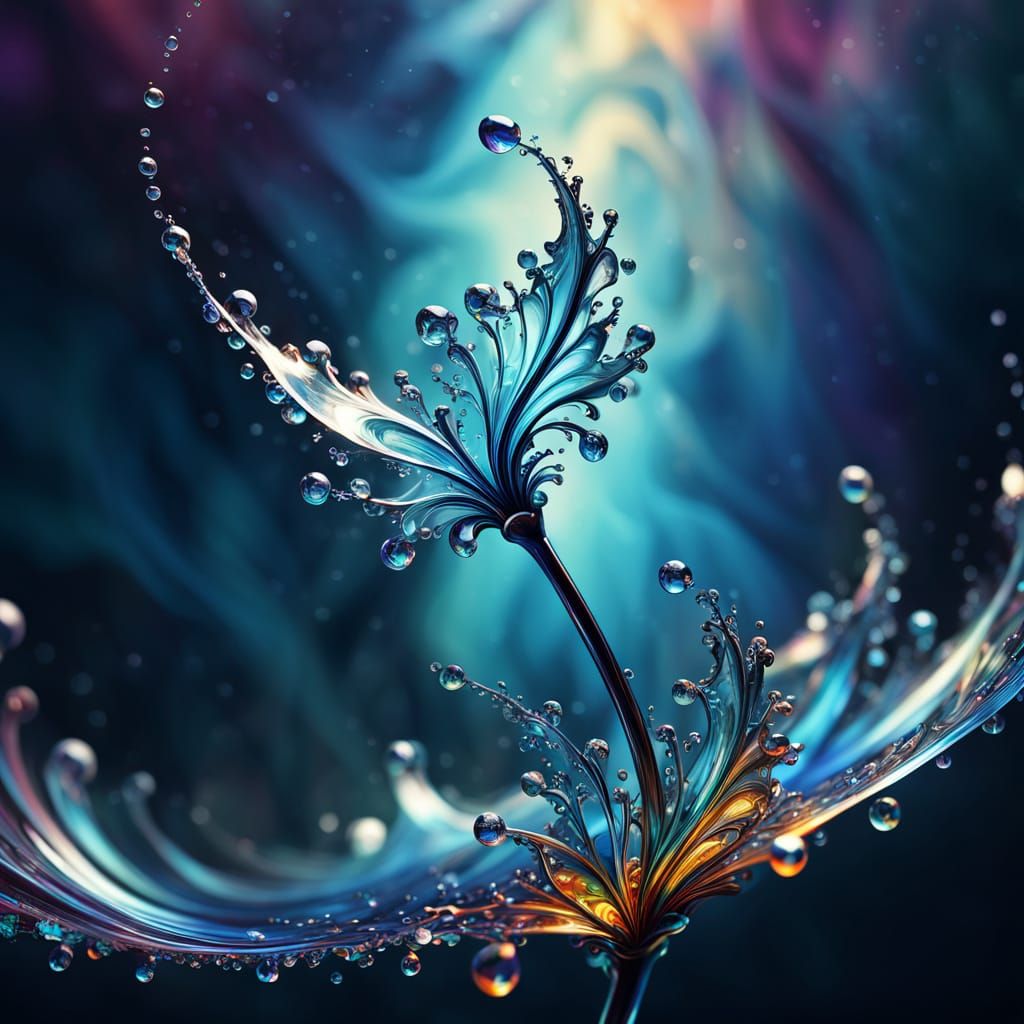 Surreal Enchanted Wand in Prismatic Photorealistic Style