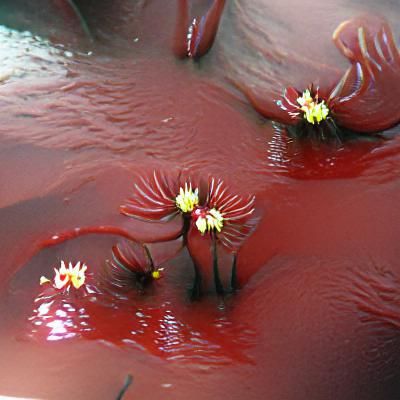 Blood pool flowers
