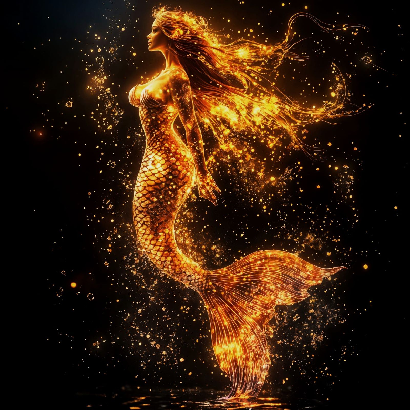 Fire Mermaid