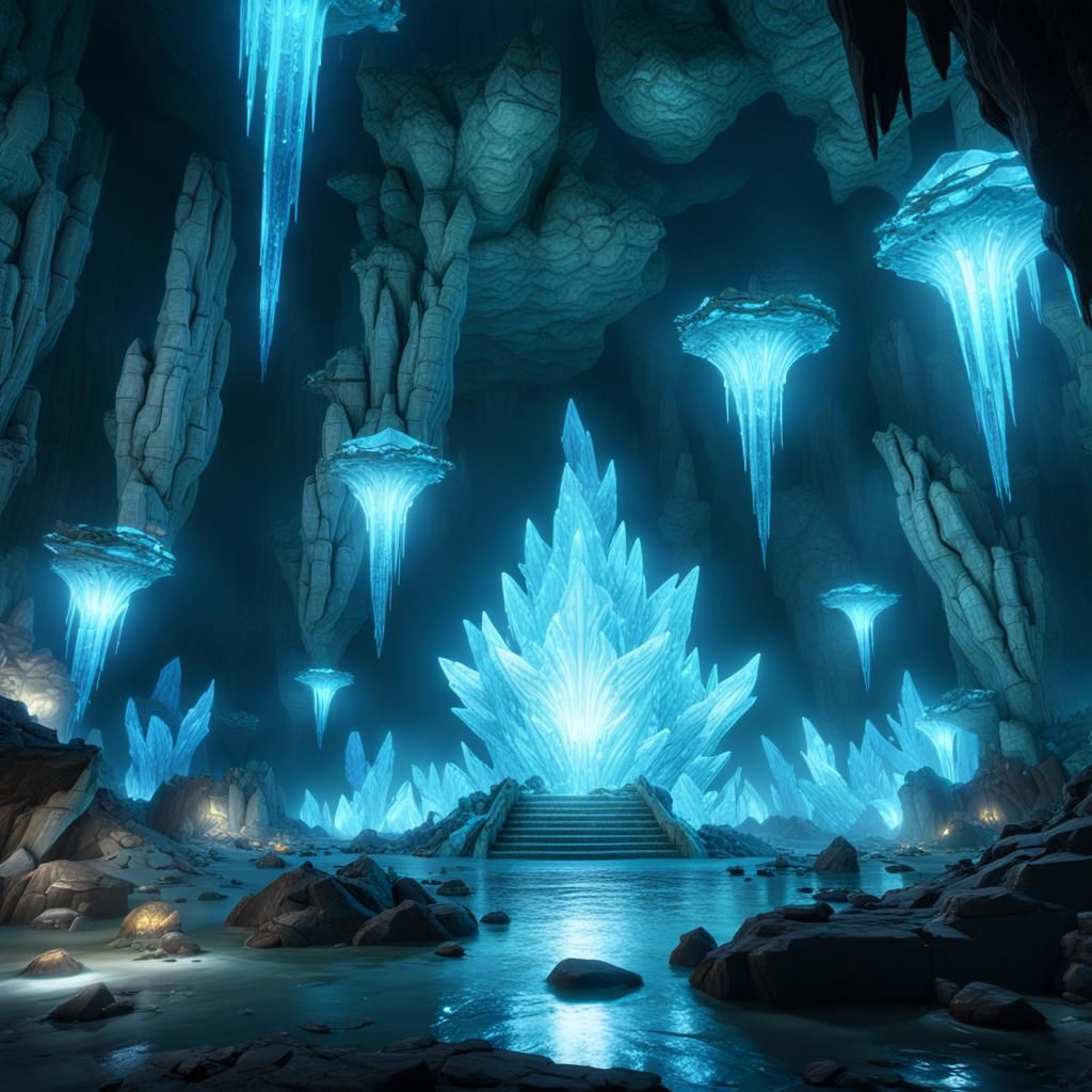 Crystal throne AI Generated Artwork NightCafe Creator