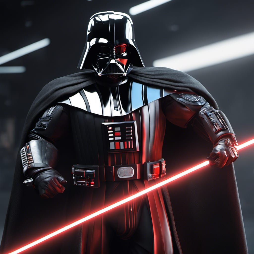 Fat Darth Vader. - AI Generated Artwork - NightCafe Creator