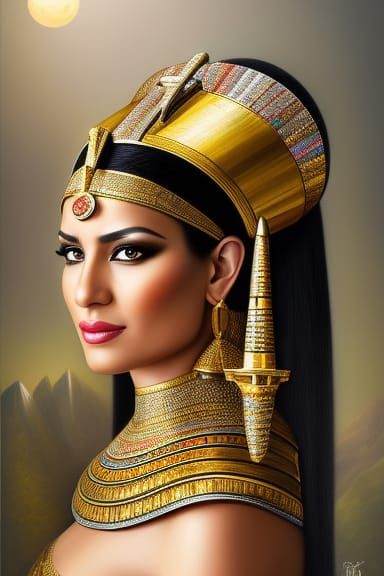 the female Pharaoh - AI Generated Artwork - NightCafe Creator