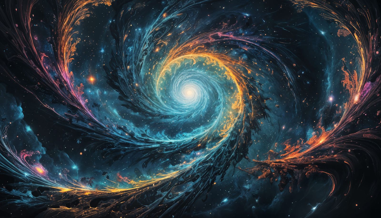 Surreal Cosmic Rift in Second Universe Holographic Art