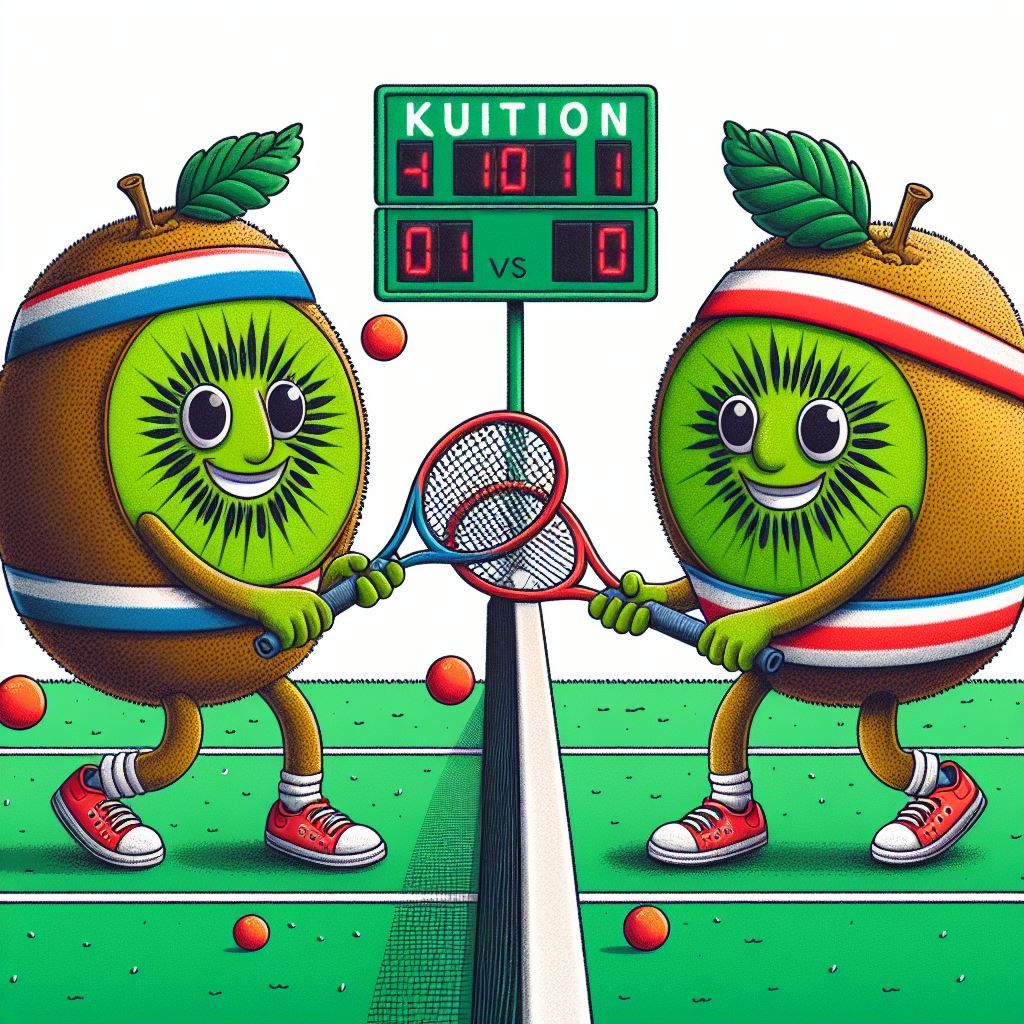 Kiwis play tennis