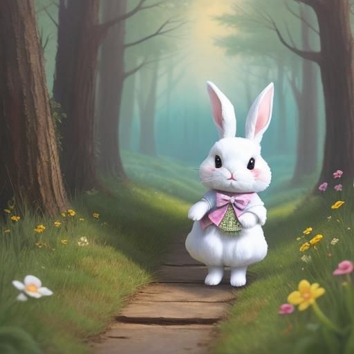 Here comes Peter Cottontail hopping down the bunny trail, am...