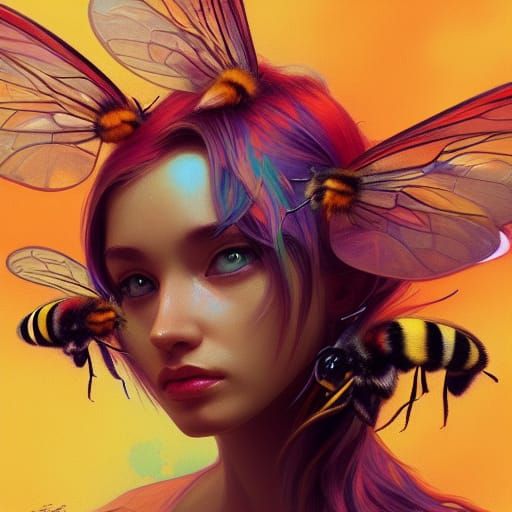 Bee - AI Generated Artwork - NightCafe Creator