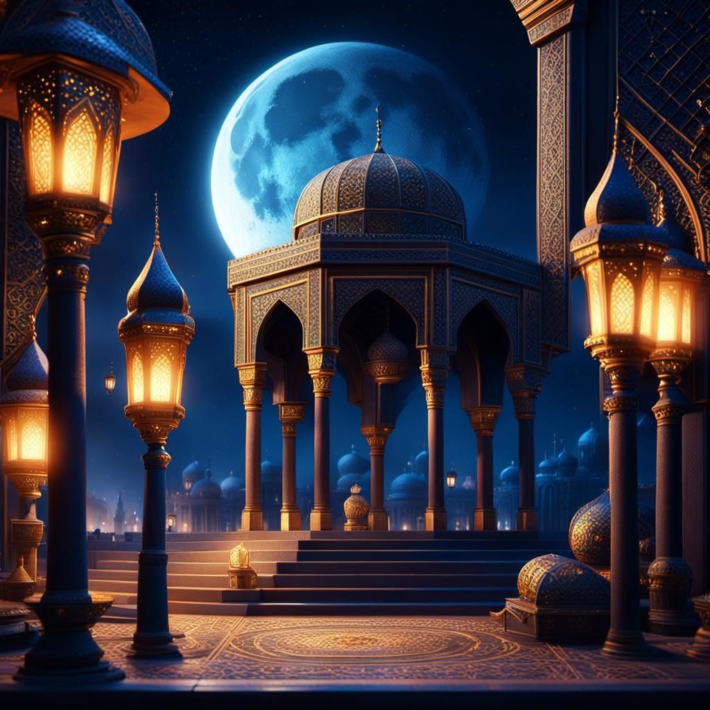 Baghdad session under the moonlight with surreal photography