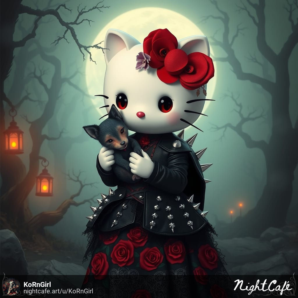 Vampire Hello Kitty (1 in Werewolf Hello Kitty)