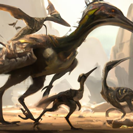 Gallimimus Flock