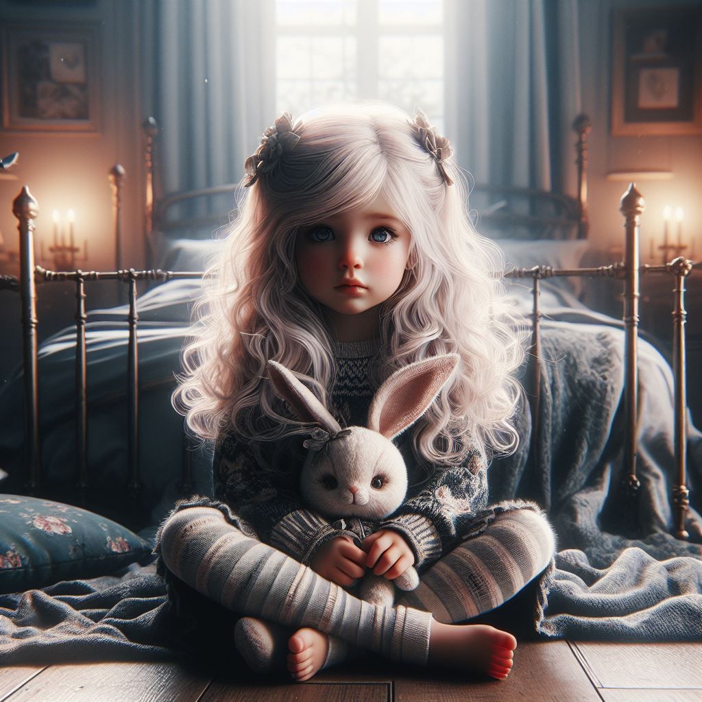 Sad Princess and her Bunny