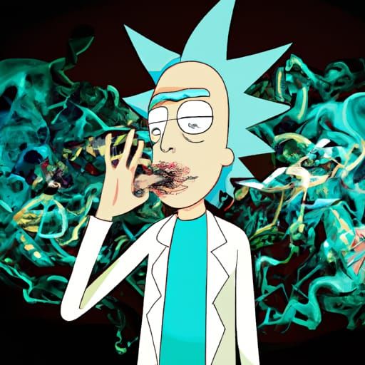 Rick and Morty Galactic Smoke Sessions sound cloud rapper 8K resolution ...