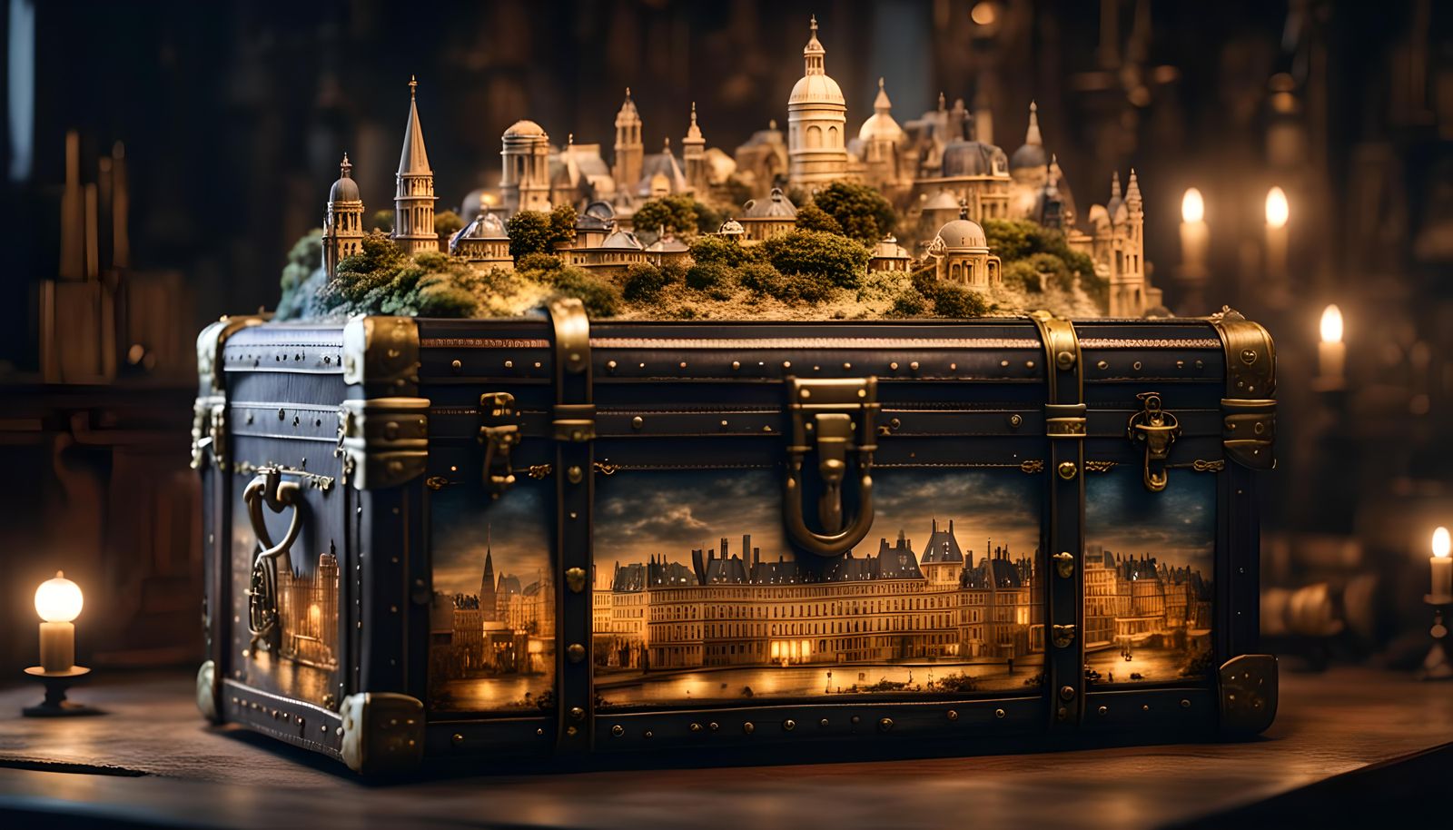 Old World Steamer Trunk