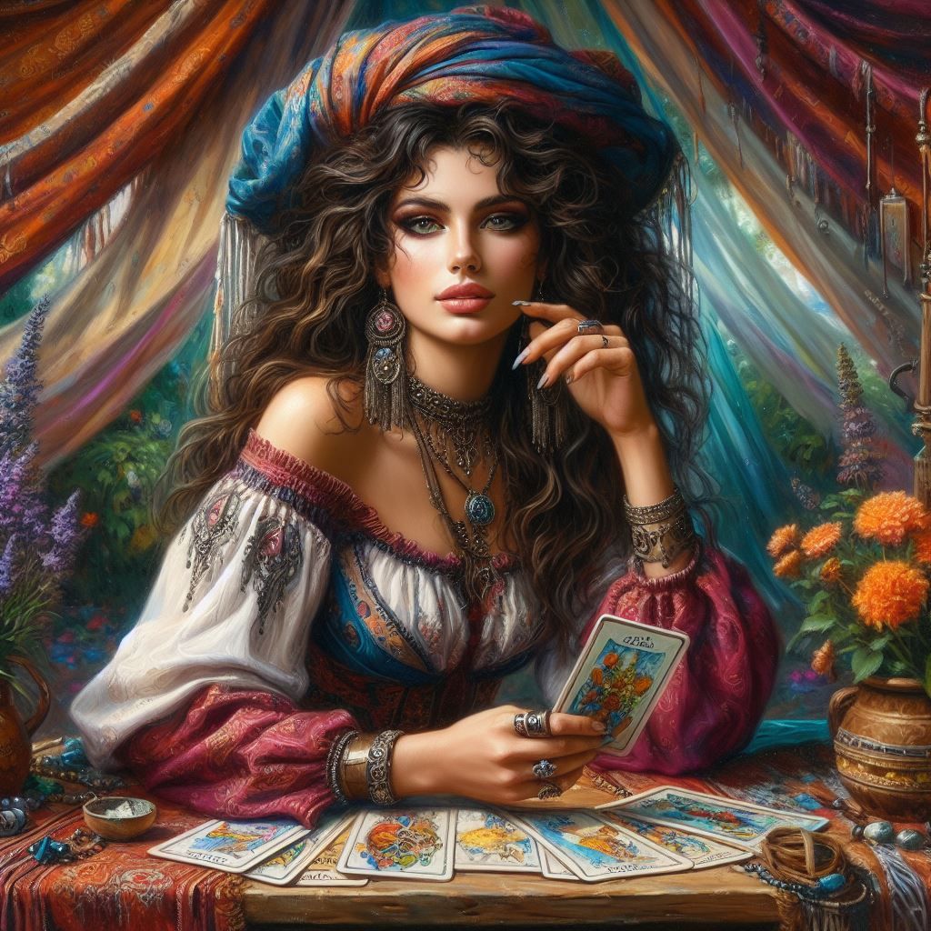 Gypsy tarot card