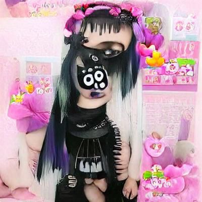 kawaii goth girl - AI Generated Artwork - NightCafe Creator