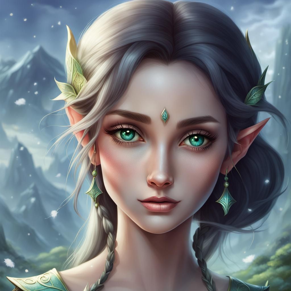 Beautiful elf portrait 