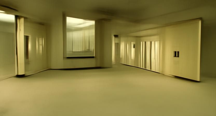 Liminal Space maze of empty rooms surreal no exit #film - AI Generated