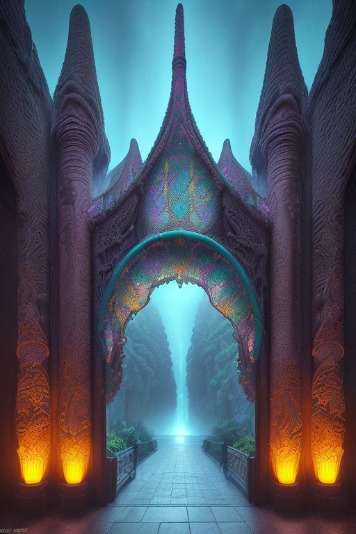 View from the eastern gate of Shangri-La