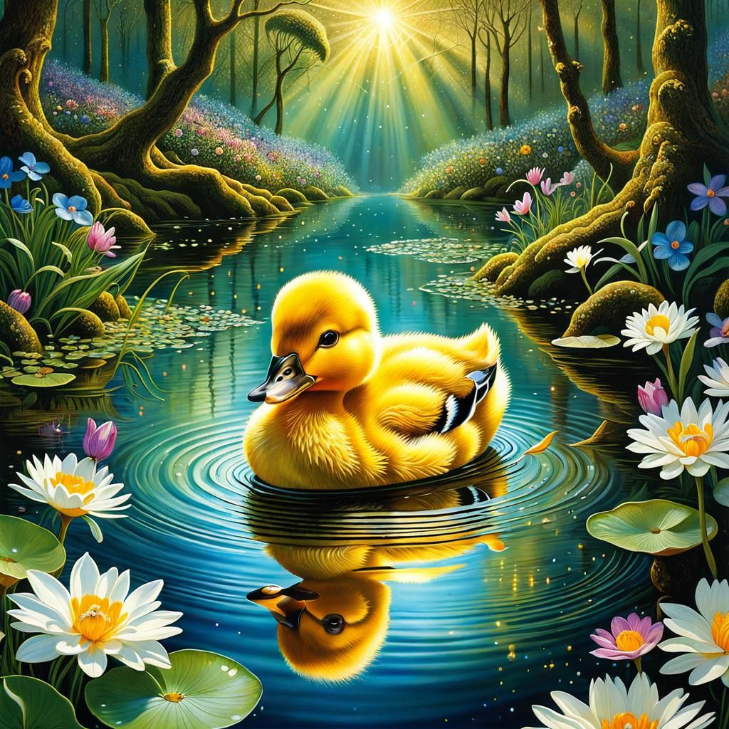 Cute duckling